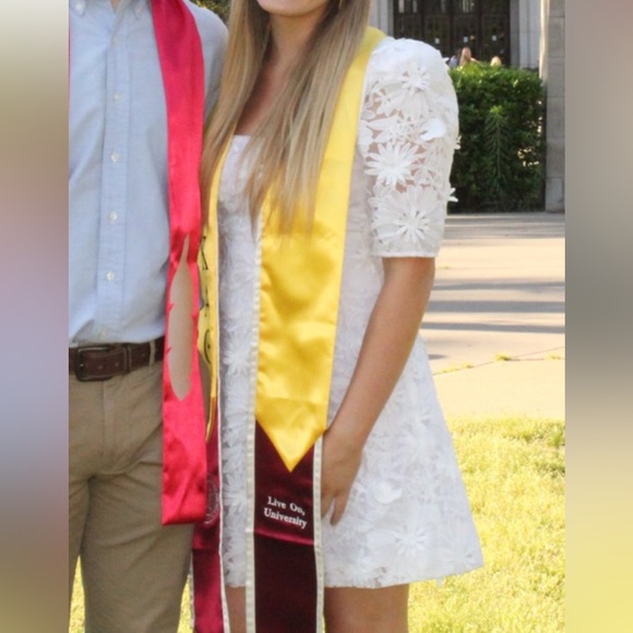 Elegant White Lace Dress - Picture 6 of 6